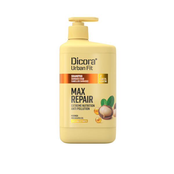 DICORA Shampoo für strapaziertes Haar mit Macadamiaöl 800ml